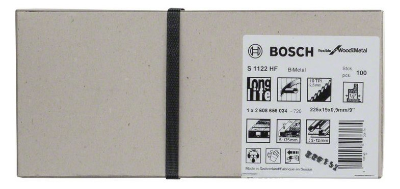 Bild Säbelsägeblatt S 1122 HF VE à 100 Stück Bosch-1
