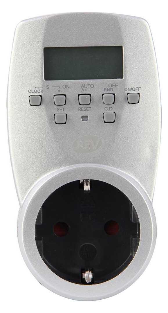 Bild Zeitschaltuhr digital Woche silber REV R EV-0