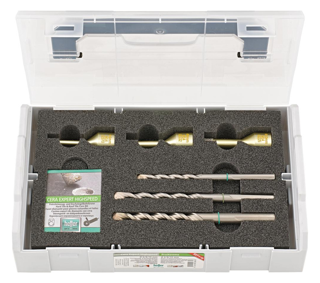 Bild Diamant-Bohrersatz CERA EXPERT Highspeed 6-tlg., 6/8/10mm, M14 heller-0