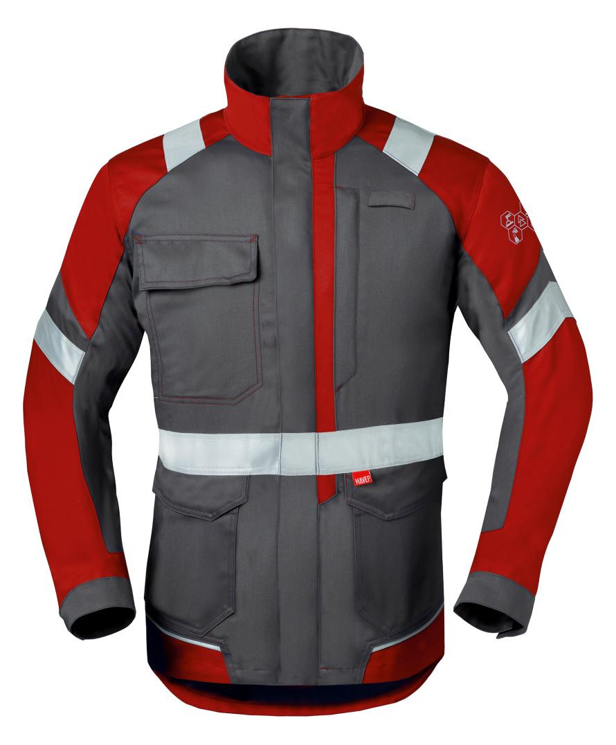 Bild HaVeP Bundjacke 50285 kohlengrau/rot Grö ße 57 HAVEP 5safety Image+-0