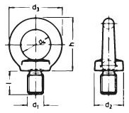 Bild Ringschraube DIN 580 Edelstahl A2 M 6 HP geschmiedet (Körper wie M8) - E-NORMpro-1