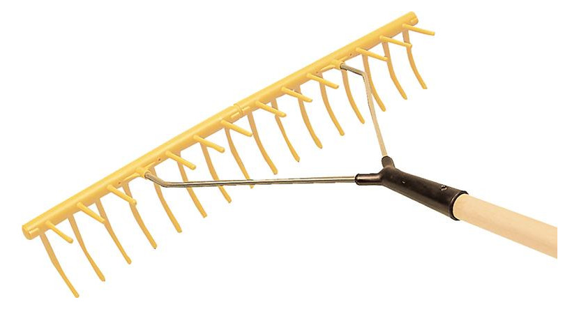 Bild Kunststoffrechen 16 gebogene Zinken zus. Querzinken Arbeitsbreite 64 cm - JOST-0