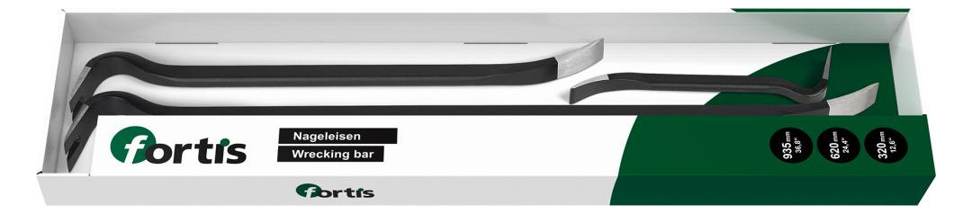 Bild Nageleisen-Set 3-teilig 320+620+935mm FO RTIS - fortis-0