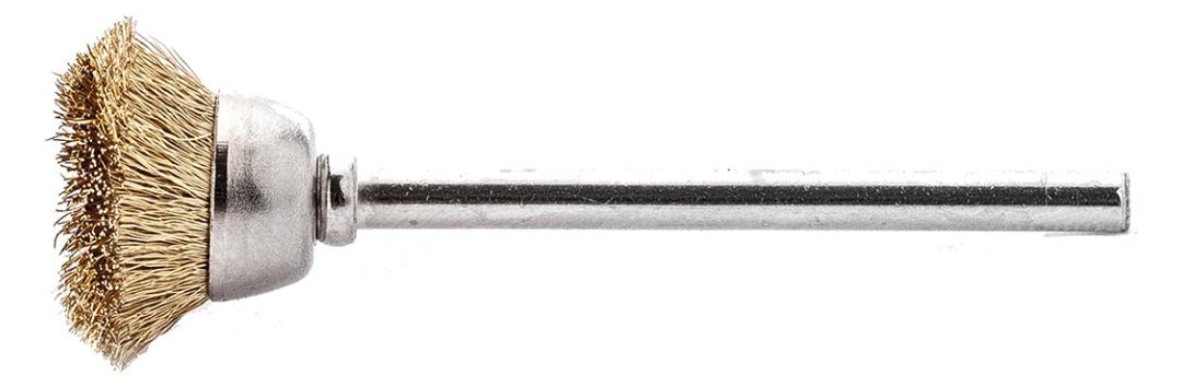Bild Miniatur-Topfbürste Messing gew. 15x0,1m m Lessmann-0