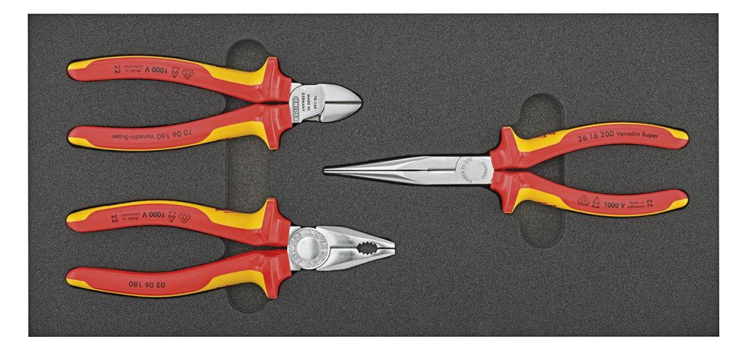 Bild Werkzeugmodul 1/3 Zangen VDE Knipex-0