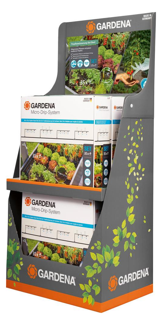 Bild Tropfwässerung-Set Hochet/et 35 Pfanzen Micro-Drip-System Dispay - Gardena-0