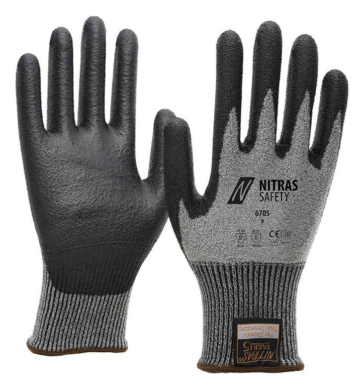 Bild Schnittschutzhandschuh, Taeki5,PU-beschi chtet, Gr. L Nitras-0