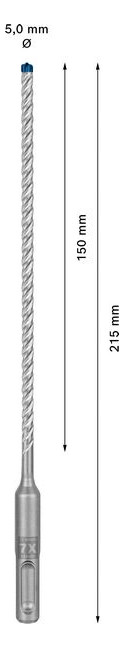 Bild Hammerbohrer EXPERT 5x150x215mm Bosch VE à 1 Stück SDS plus-7X-2