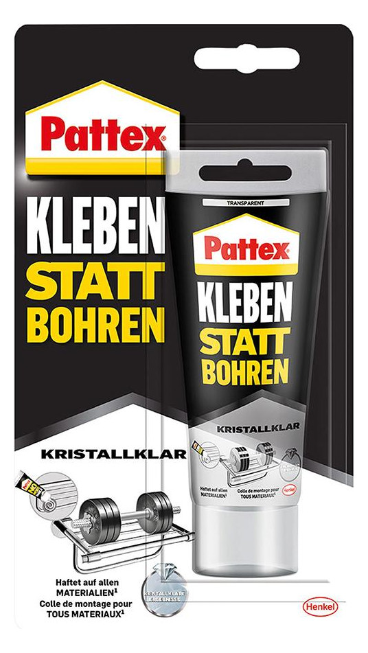 Bild Pattex Kleben statt Bohren Kristallklar Kartusche 290 g-0