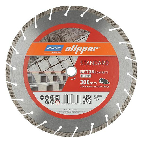 Bild Diamantscheibe Standard Beton Turbo Ø300 - Norton-0