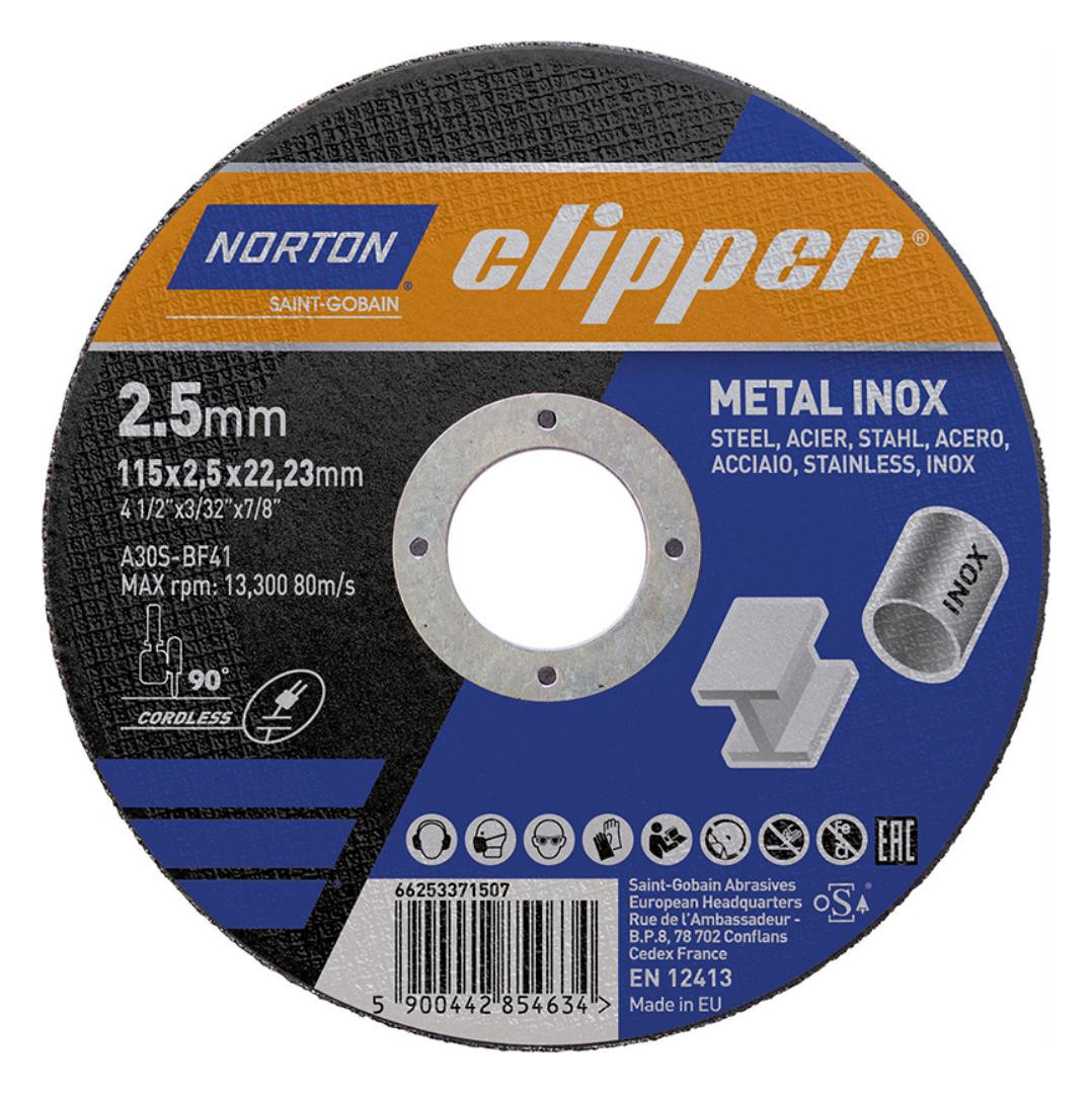 Bild Trennscheibe Metall-Inox A30S-115x2.5x22 .23mm - CLIPPER-0