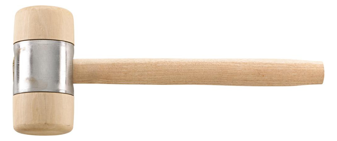 Bild Holzhammer DIN 7462B Kopf-D. 100x200mm m it Metallmantel FORTIS-0