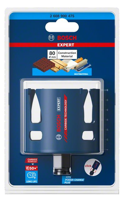 Bild Lochsäge EXPERT 80mm Bosch Carbide Const ruction Material EXPERT Bosch-2