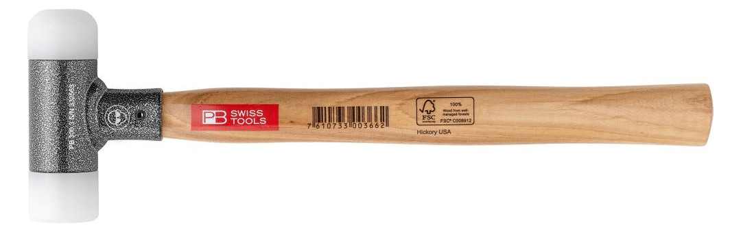 Bild Schonhammer mit Holzstiel rückschlagfrei 32mm PB Swiss Tools-0