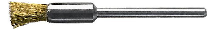 Bild Miniatur-Pinselbürste Messing gew. 5x0,1 mm Lessmann-0