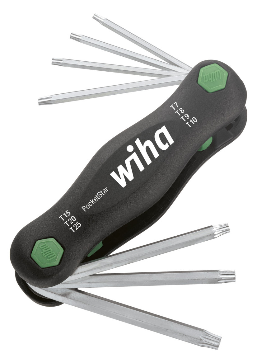 Bild Handklapphalter 7-teilig T7-T25 PocketSt ar Wiha-0