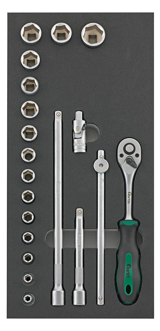 Bild Werkzeugmodul 1/3 Steckschlüssel 3/8"" FORTI S - fortis-0