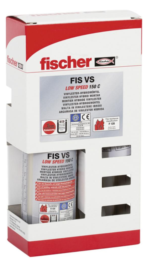 Montagemörtel 300 T 2K-Mörtel auf Vinyl-Hybridbasis,300ml - fischer - 2
