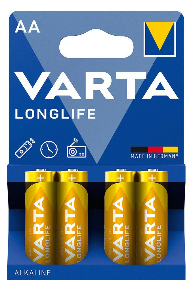 Bild Batterie LONGLIFE Mignon AA/LR6 4er Blister - VARTA-0