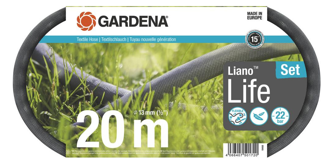 Bild Textilschlauch Set Liano Life 1/2"" 20m - Gardena-0