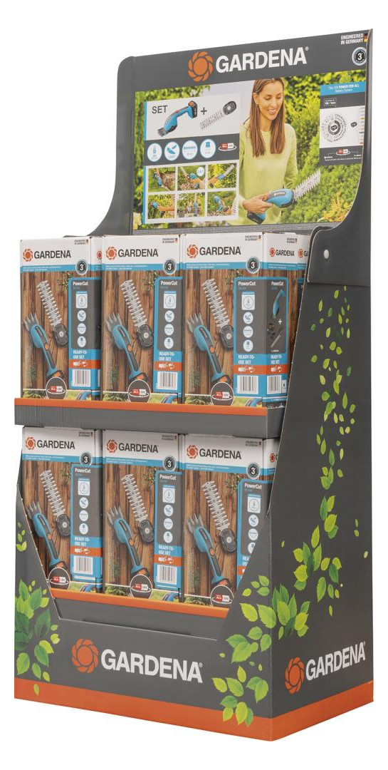 Bild Gras- und Strauchschere PowerCut 20/18V P4A Ready-To-Use Set Dispay - Gardena-0