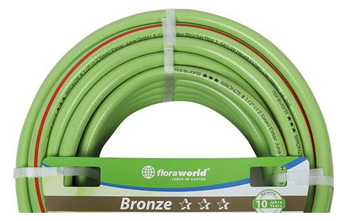 Bild Gartenwasserschlauch 12,5 mm 1/2Z 20 m B ronze Floraworld-0