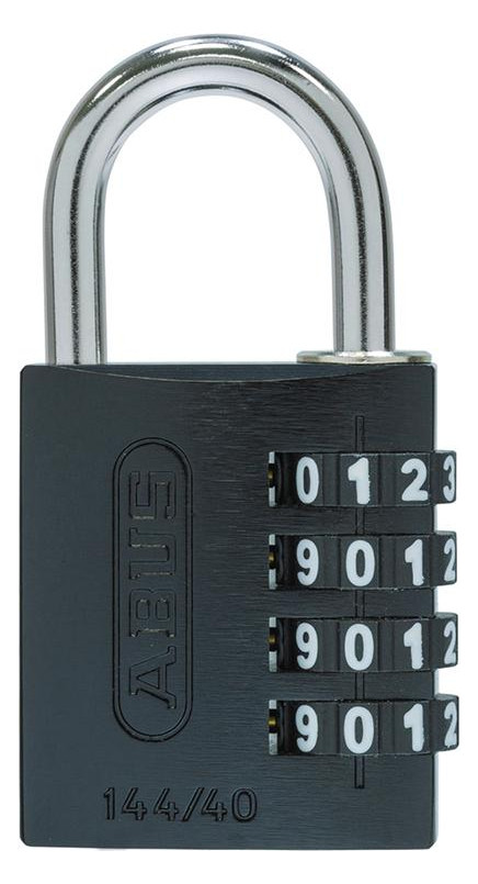 Bild Zahlen-Hangschloss 144/40 schwarz Lock-T ag - ABUS-0