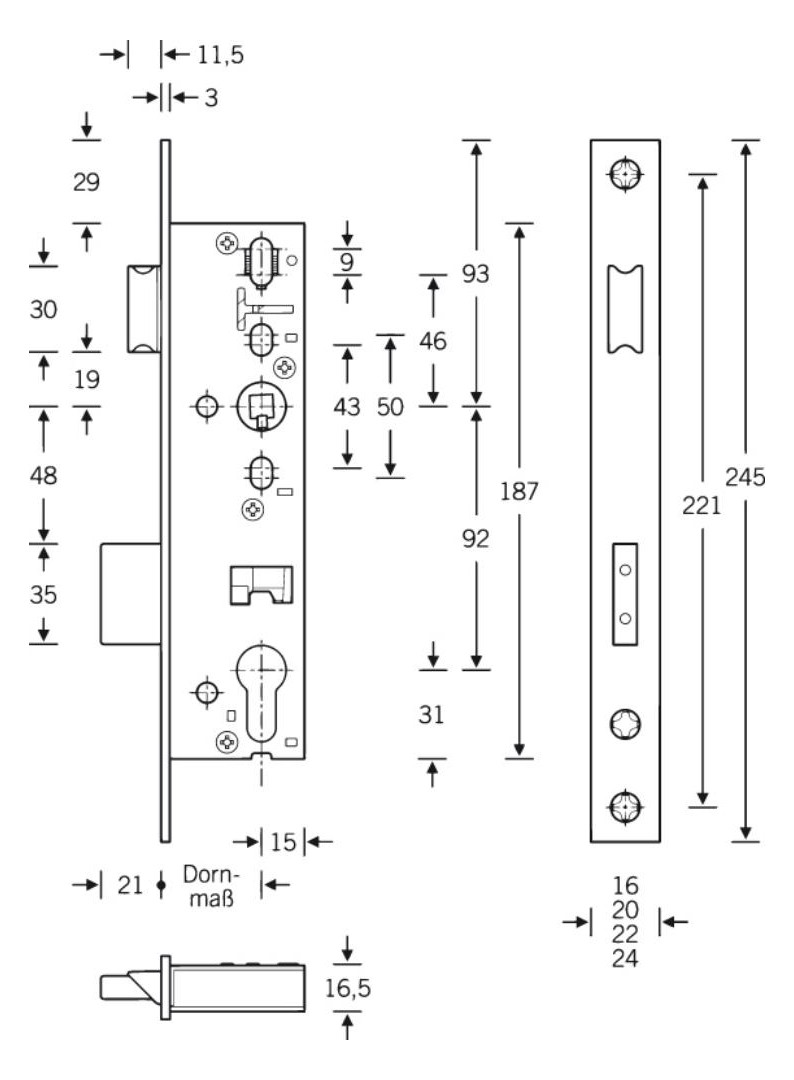 Bild RR 02 PZW FK 24/25-92-08 kantig EST 001, 21mm - SSF-1