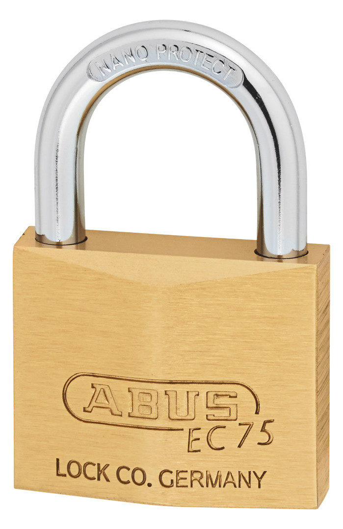 Bild AV - Vorhangschloss 75/40, Messing massiv - ABUS-9