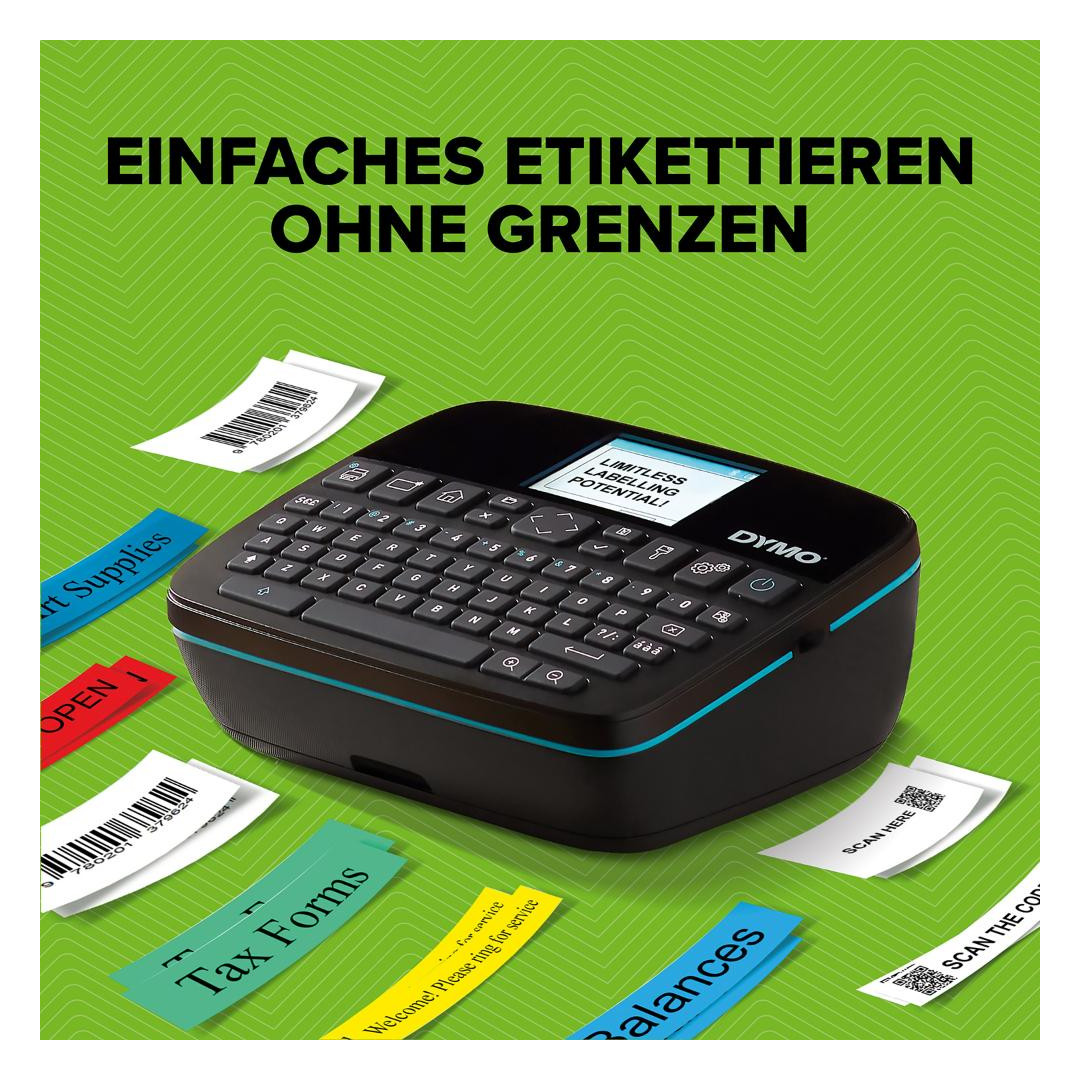 Bild DYMO LabelManager Exectiv 640 CB D1-Bänd er bis 24mm mit links Io.-Akku, Bluetooth-2