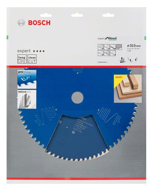 Bild HM-Kreissägeblatt 315x2,4/1,8x30 72Z WZ Bos VE à 1 Stück Expert for Wood Kappsäg - BOSCH-1
