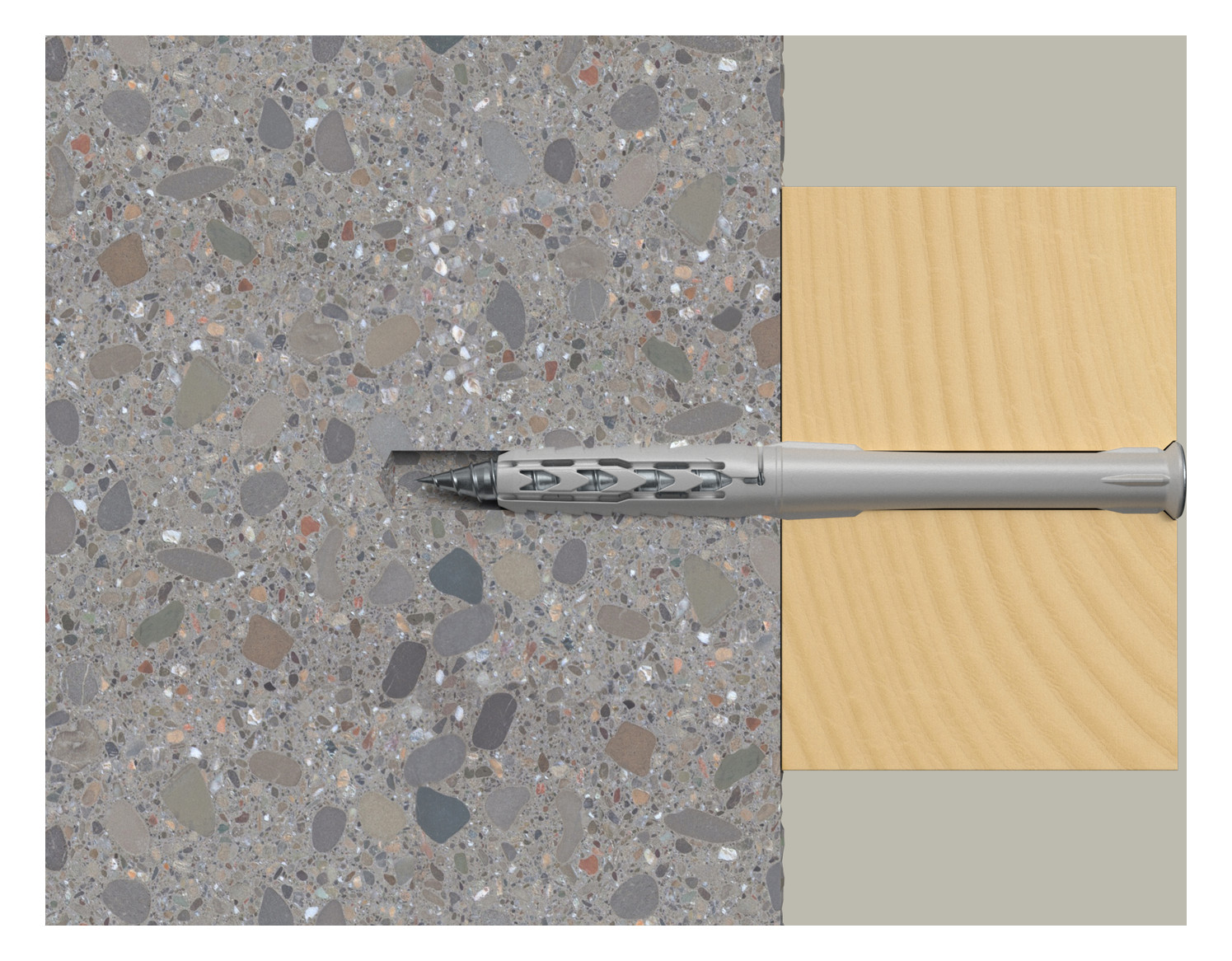 Bild Langschaftdübel SXR 10x160 T,zn Dübel:Nylon,Senkkopfschraube:Stahl,zn - fischer-3