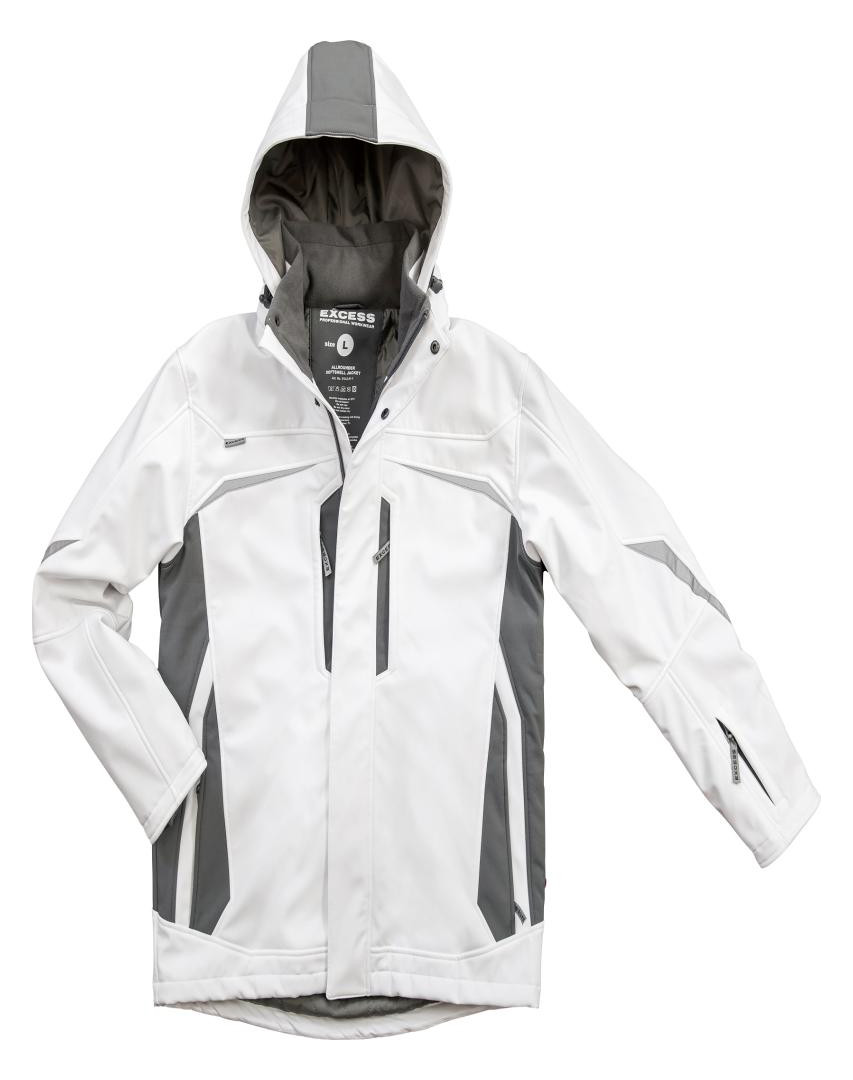 Bild Soft-Shell Winterjacke, Gr. M,Allrounderw hite/grey Excess - EXCESS PROFESSIONAL WORKWEAR-0