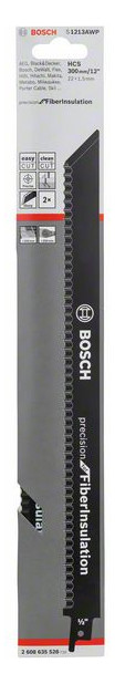 Bild Säbelsägeblatt S 1213 AWP Bosch VE à 2 Stück Clean f Fibre Insulation-1