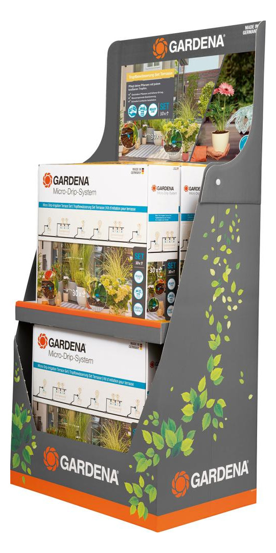 Bild Tropfwässerung-Set Terrasse (30 Pfanzen) Micro-Drip-System Dispay - Gardena-0
