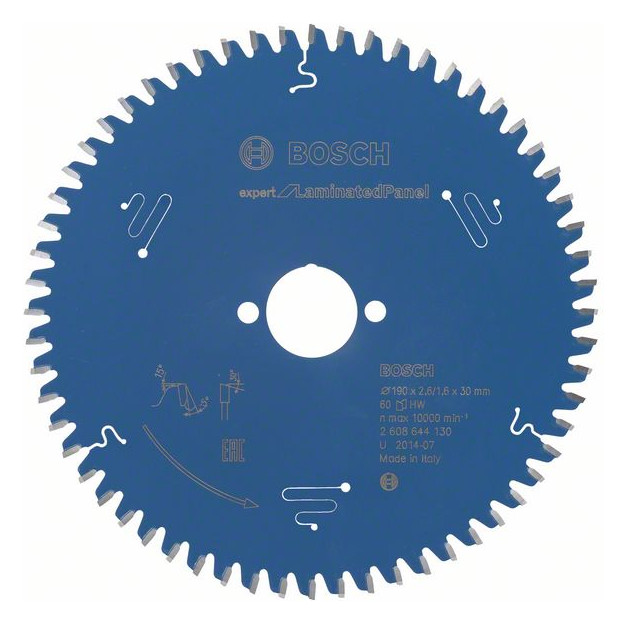 Bild HM-Kreissägeblatt 190x2,6/1,6x30 60Z WZ Bos VE à 1 Stück Expert für Laminated Pan - BOSCH-0