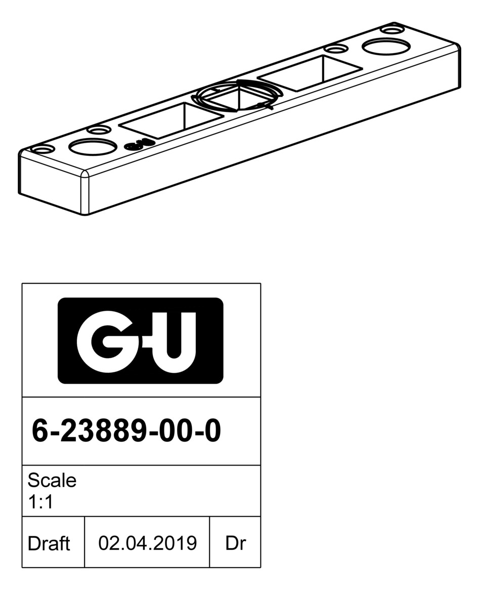 Bild Schließplatte - GU-1