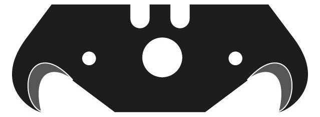 Bild Hakenklinge Black 48,2x18,7x0,65mm Pack a 10 Stück LUTZ BLADES - n.a.-0