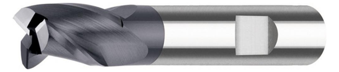 Bild Schaftfräser lang VHM AlTiN+ Z3 45Grad S chaft HB 4,0mm FORTIS-1
