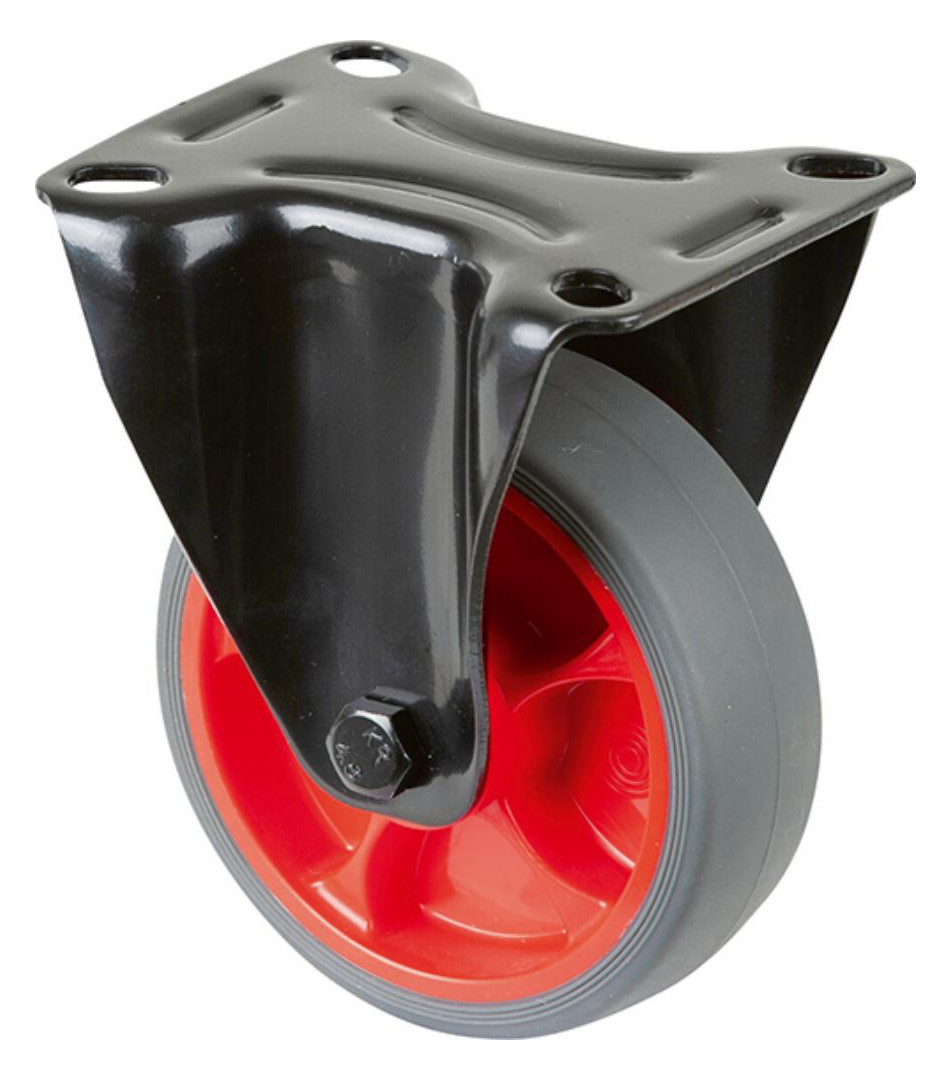 Bild Bockrolle L810.B44.101.03 Ø 100mm,B 32mm ,110kg mit Anschraubplatte,grau - n.a.-0