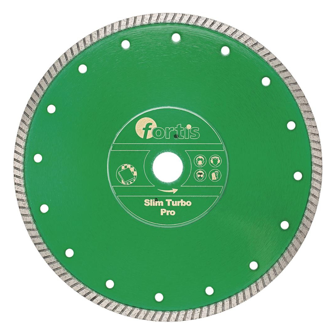 Bild Diamant-Trennscheibe Slim Turbo Pro Ø 125 mm mit Turbosegment 7 mm Bohrung 22,2 - fortis-0
