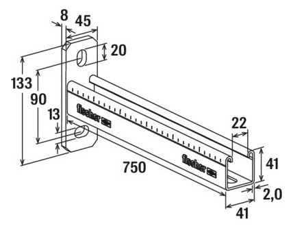 Bild Auslegerkonsole FCA 41/2,0 - 750 fischer-3