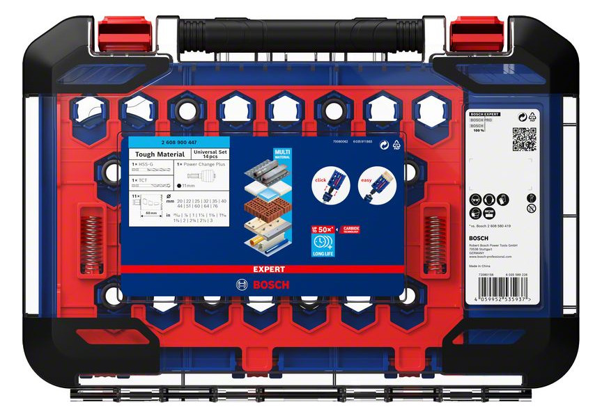 Bild Lochsägen-Set EXPERT Universal 20-76 mm Bosch 14-teilig ToughMaterial-0