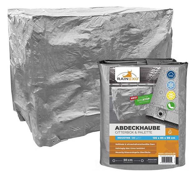 Bild Abdeckhaube - Gitterbox, Silbergrau - RAINEXO-0