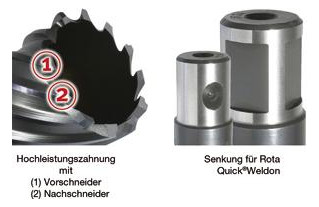 Bild Kernbohrer HSS-Co RQX 44/30mm Alfra-3