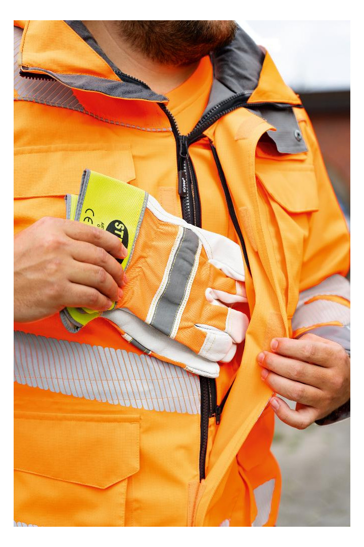 Bild Warnschutzparka Herwin orange/grau Gr. 3X L - n.a.-8