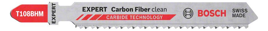 Bild Stichsägeblatt EXPERT T 108 BHM Bosch VE à 3 Stück Carbon Fiber Clean-0