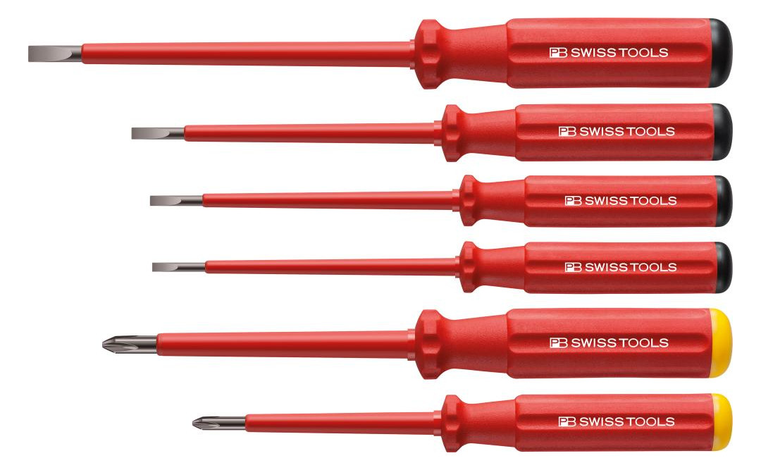 Bild Schraubendreher-Satz VDE 6-teilig Schlit z/PH im Karton Classic PB Swiss Tools-0