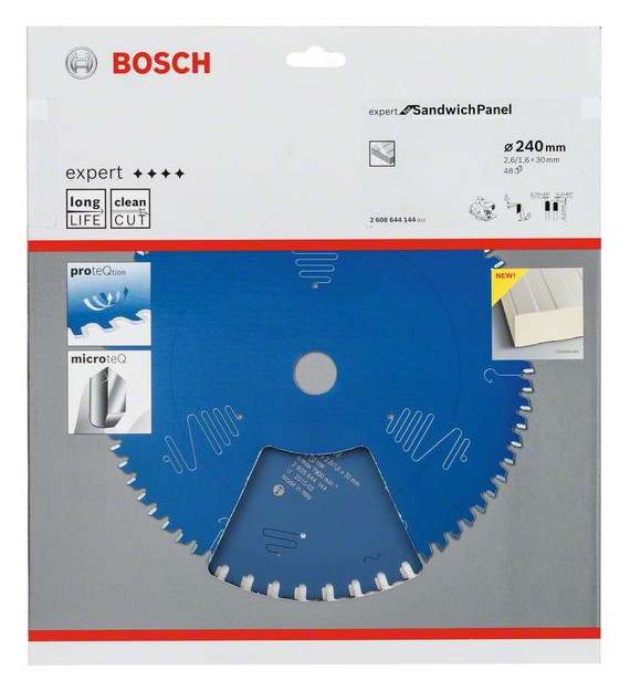 Bild HM Kreissägeblatt 240x2,6x30mm Z48 TF Bo sch Expert SandwichPanel - BOSCH-1