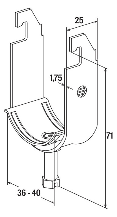 Bild Bügelschelle FUBD 40 fischer fischer-2